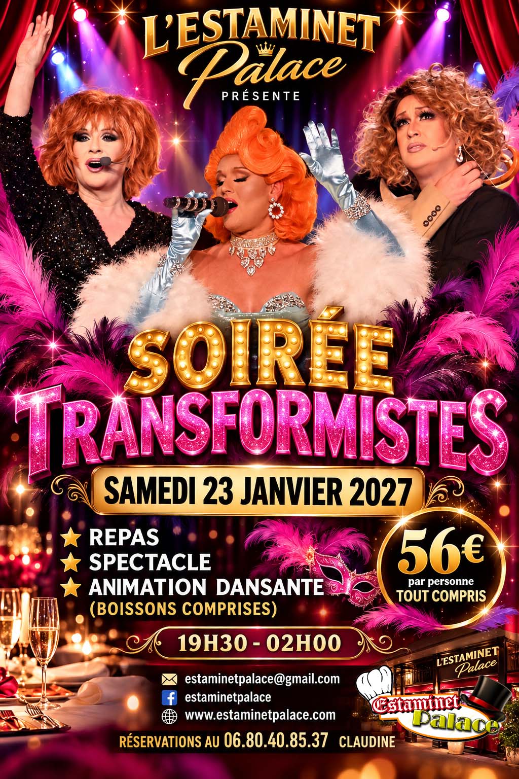 SOIREES BLEUES SOIREES TRANSFORMISTES