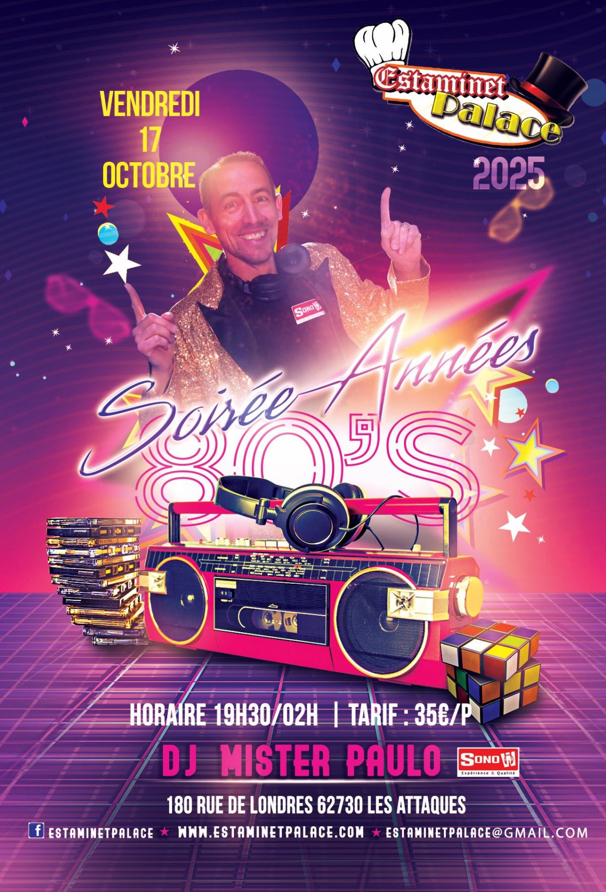 SOIREE DANSANTE ANNEE 80