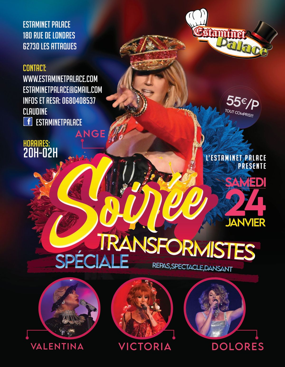 SOIREES BLEUES SOIREES TRANSFORMISTES