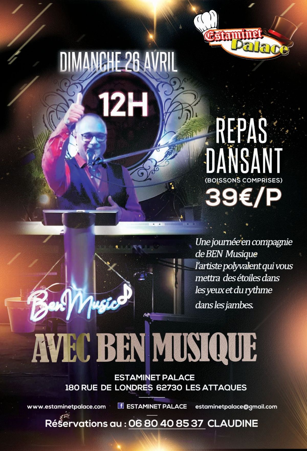 REPAS DANSANT AVEC BEN MUSIQUE