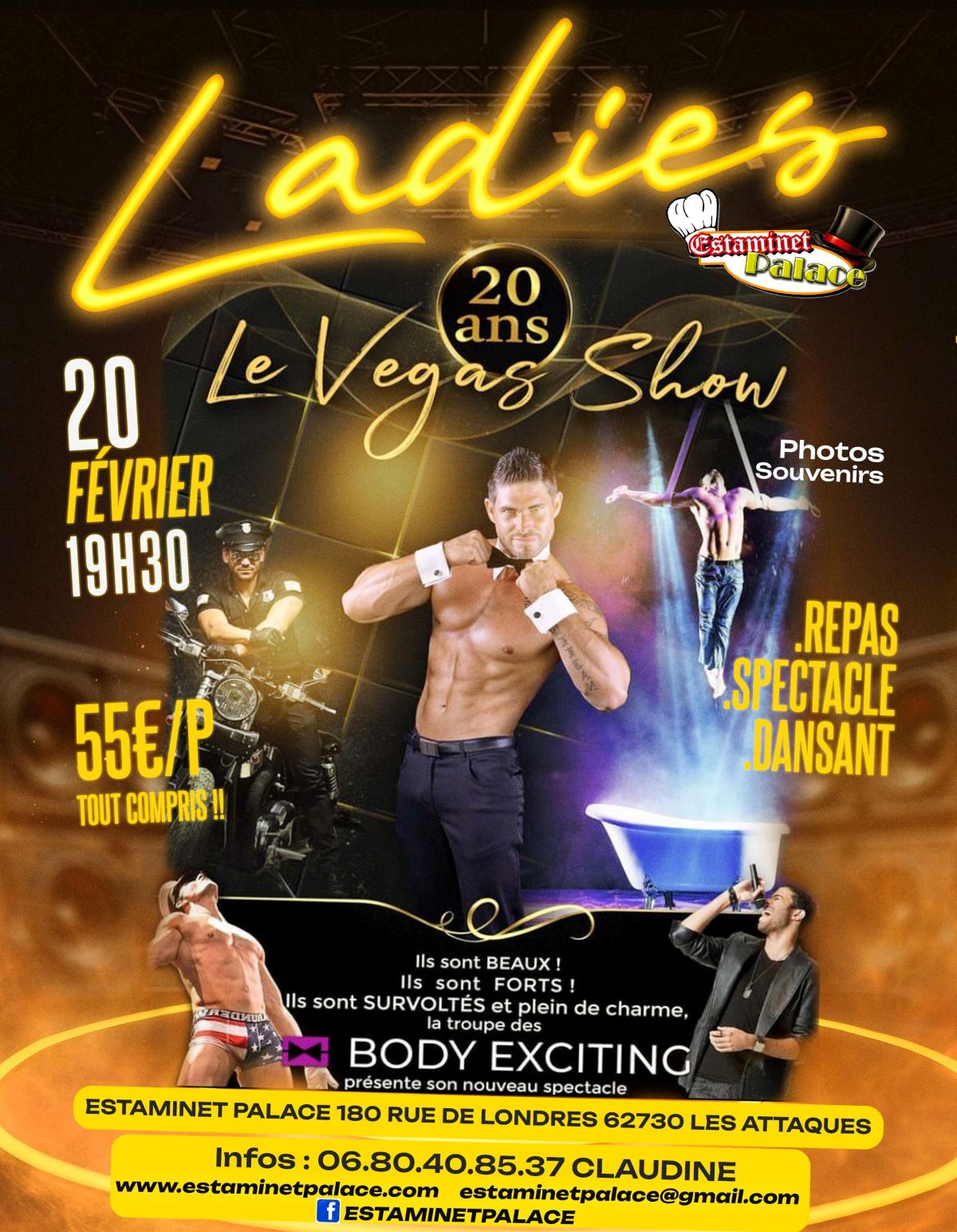 SOIREE CHIPPENDALES DU VENDREDI 20 FEVRIER